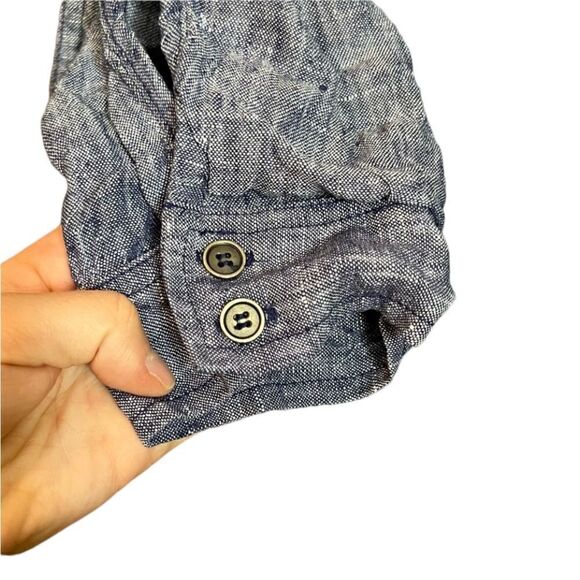 Style & Co 100% linen button  down shirt - Picture 4 of 10